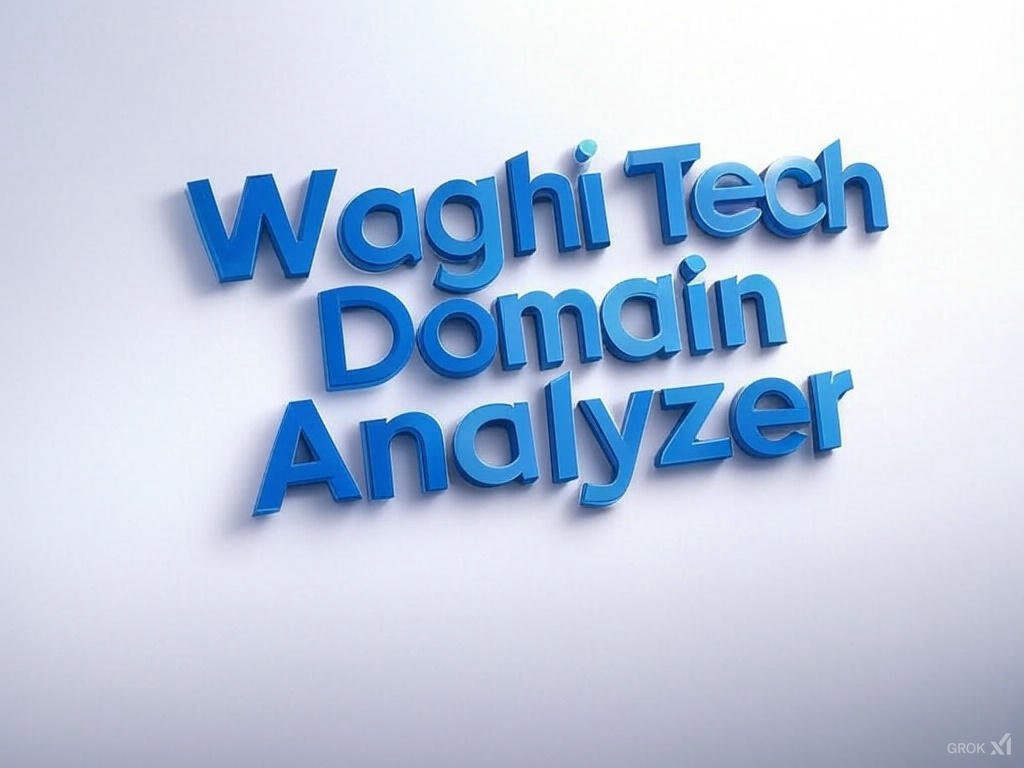 Waghi Tech Domain Analyzer - Security scanning tool interface